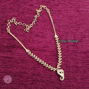 Foaming Elephant Design Necklace