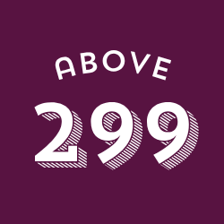 Above 299
